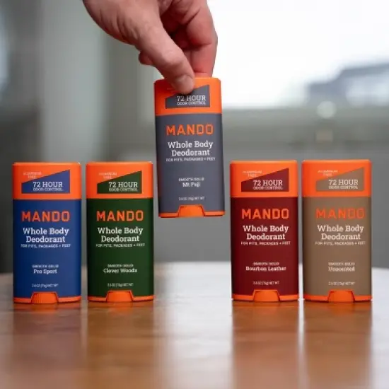 Mando Whole Body Men's Smooth Solid Deodorant Pro Sport - Aluminum-Free 2.6oz image {9}