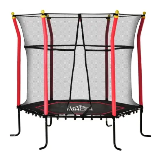 Jump Into Fun Recreational Trampoline for Kids With Security Fence  Entrance Mesh Door Makes It Easy To Enter And Exit For Indoors And Outdoors Use image {8}