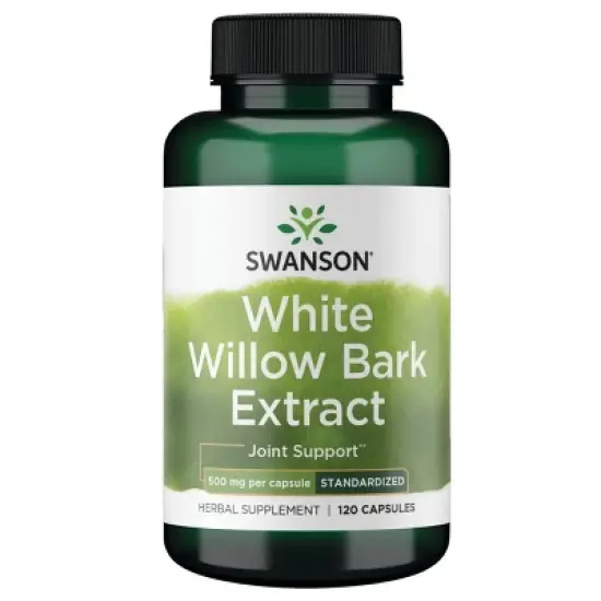 Swanson Herbal Supplements White Willow Bark Extract - Standardized 500 mg 120 Caps image {6}