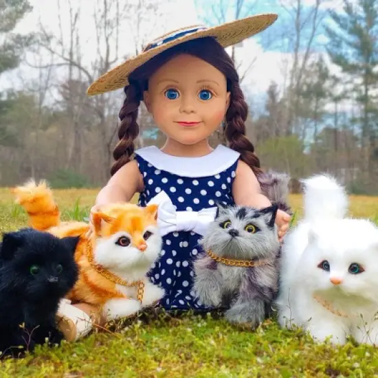 The Queen's Treasures Orange Tabby Kitty Cat Pet For 18 Inch Dolls image {2}