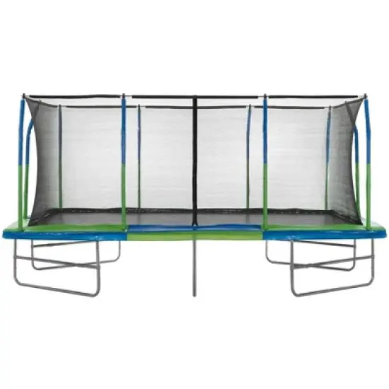 Upper Bounce Gymnastics Style, Rectangular Trampoline Set with Premium Top-Ring Enclosure System image {6}