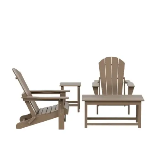 WestinTrends  4-Piece Outdoor Paio Adirondack Conversation Set image {25}