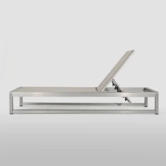 Christopher Knight Home California 2pk Aluminum Chaise Lounge Silver/Gray image {2}