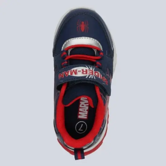 Toddler Boys' Marvel Spider-Man Sneakers - Navy Blue/Red image {2}