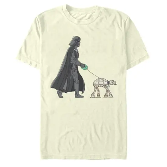 Men's Star Wars Darth Vader AT-AT Walking the Dog T-Shirt image {7}