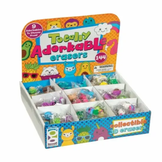 Geddes Totally Adorkable Erasers - 144 per bag image {15}