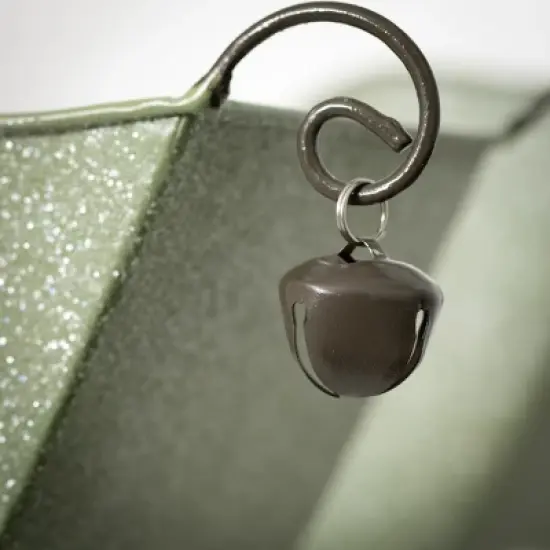 9"H and 10.25"H Sullivans Green Sleigh - Set of 2, Christmas Decor, Green image {1}