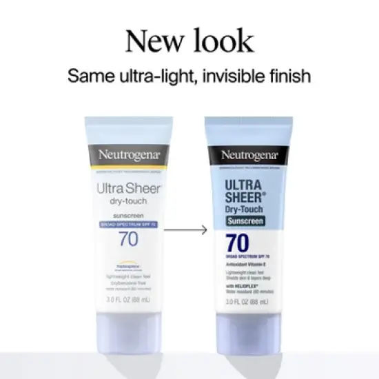 Neutrogena Ultra Sheer Sunscreen - SPF 70 - 2pk/88ml image {2}
