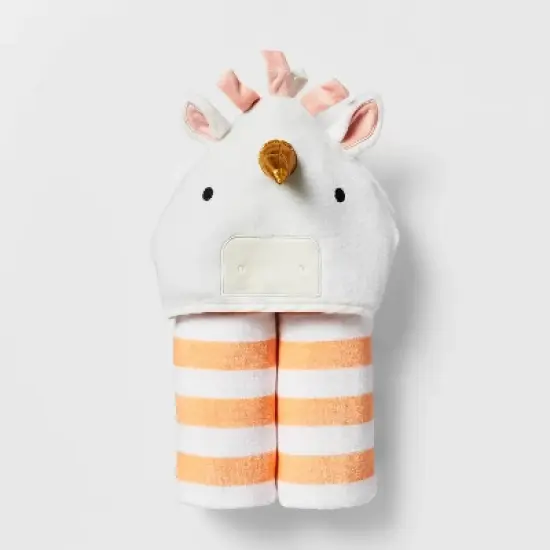 25"x50" Unicorn Kids' Hooded Towel - Pillowfort&trade; image {3}