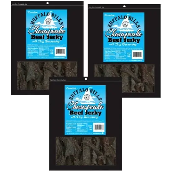 Buffalo Bills 7oz Premium Chesapeake Beef Jerky Packs (three 7oz beef jerky packs) image {4}