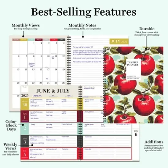 TF Publishing July 2025 - June 2026 Heirloom Apples Teacher and Home School Lesson Planning Book image {4}