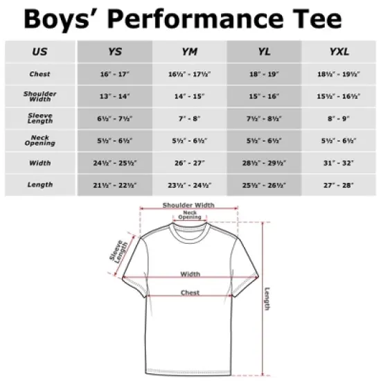 Boy's Marvel: Fantastic Four Classic Logo Performance Tee image {3}