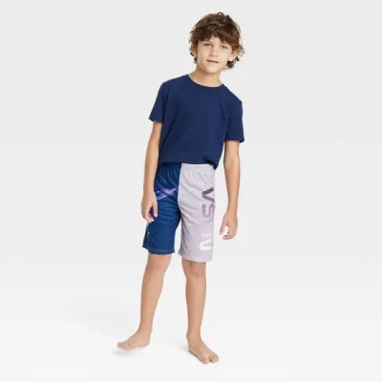 Boys' NASA 2pc Pajama Shorts and Pants - Blue image {1}