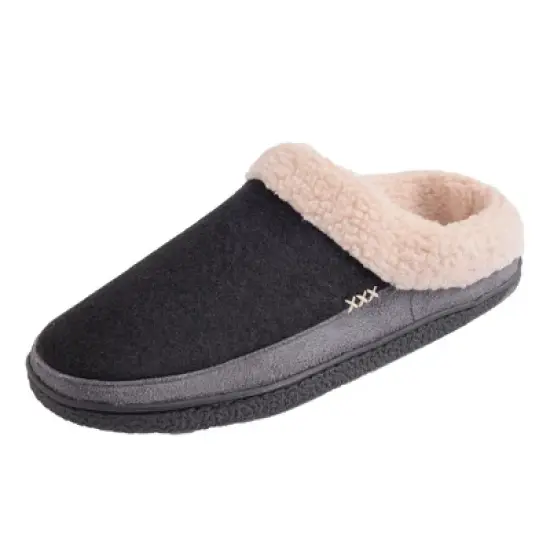 Alpine Swiss Paul Mens Memory Foam Fleece Clog Slippers House Shoes image {6}