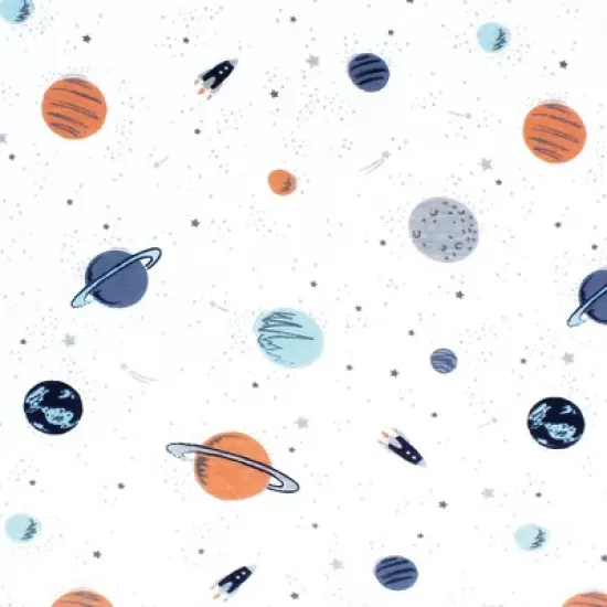 Hudson Baby Infant Boy Changing Pad Cover, Space, One Size image {1}