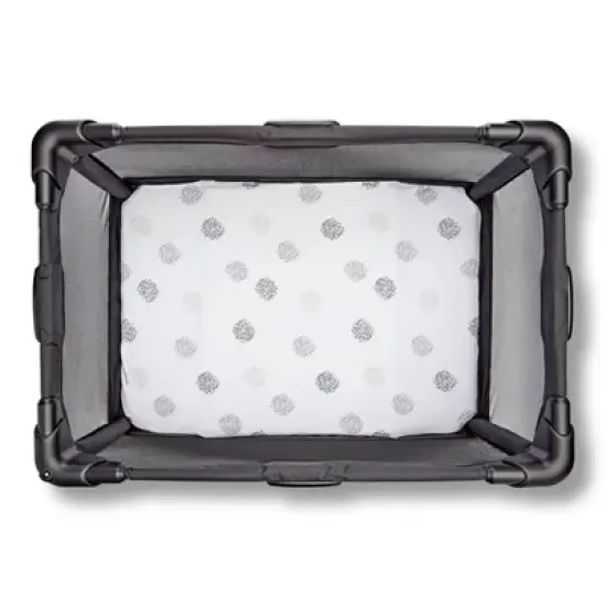 4moms Breeze Playard Sheet - White/Gray Cotton 2pk image {2}