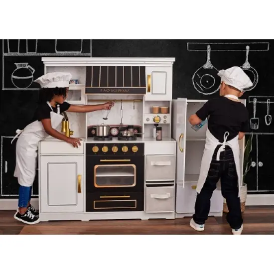 FAO Schwarz Ultimate Play Kitchen with Refrigerator and 20 Accessories image {1}