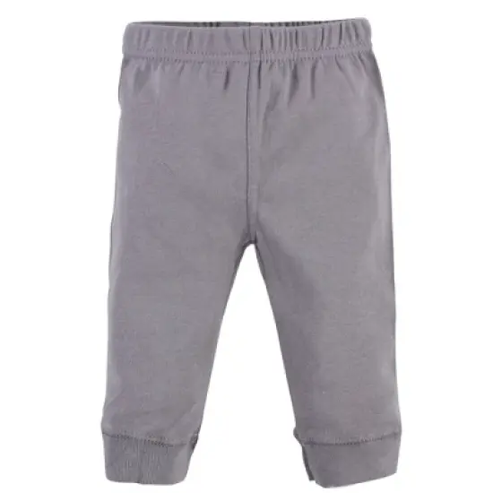 Hudson Baby Baby and Toddler Cotton Pants 4pk, Modern Elephant image {4}