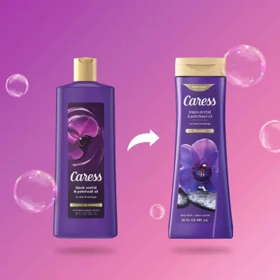 Caress Body Wash - Black Orchid & Patchouli - 20 fl oz image {4}