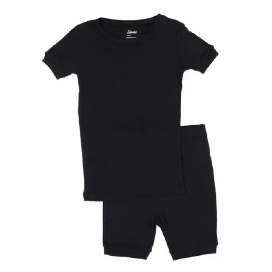Leveret Kids Two Piece Cotton Solid Short Pajamas image {23}