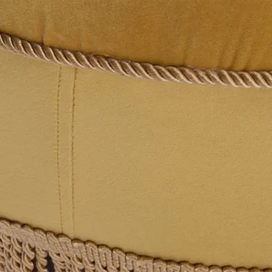 Jennifer Taylor Home Yolanda 24" Upholstered Round Accent Ottoman image {6}