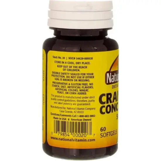 Nature's Blend 20 Cranberry Concentrate 500 mg image {2}