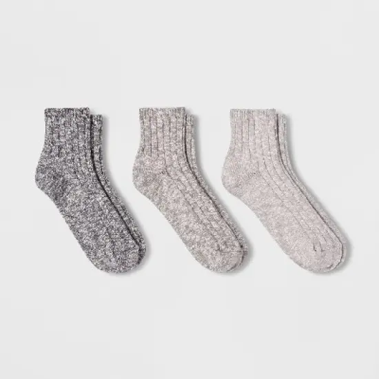 Women's Slub 3pk Ankle Socks - Universal Thread&trade; 4-10 image {3}
