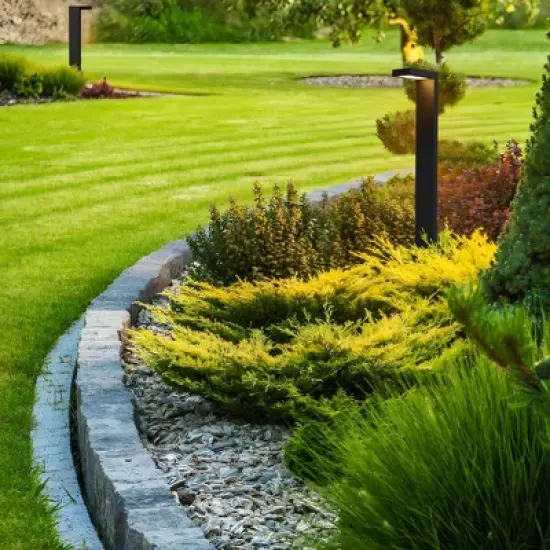 C Cattleya 10-pack 21" 4.5W Low Voltage Black Aluminum LED Outdoor Landscape Path Lights image {4}