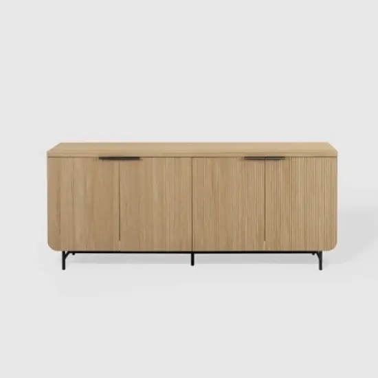 Modern 4 Door Reeded Sideboard - Saracina Home image {2}