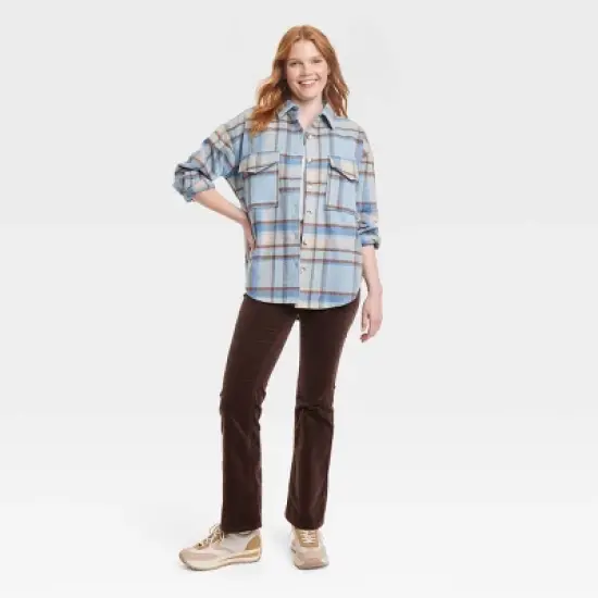 Women's Ford Bronco Graphic Shacket - Light Blue image {2}