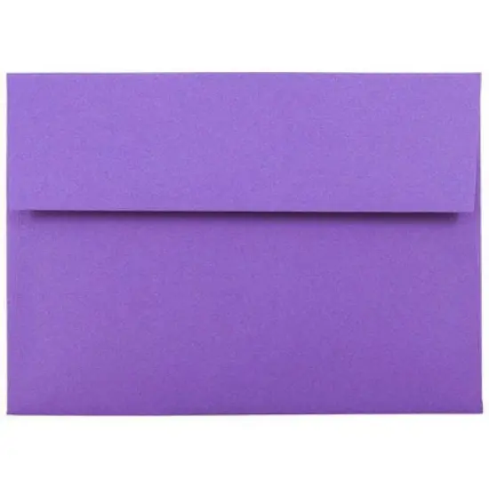 JAM PAPER #10 Business Colored Window Envelopes - 4 1/8 x 9 1/2 - Violet Recycled - 100/Pack image {5}