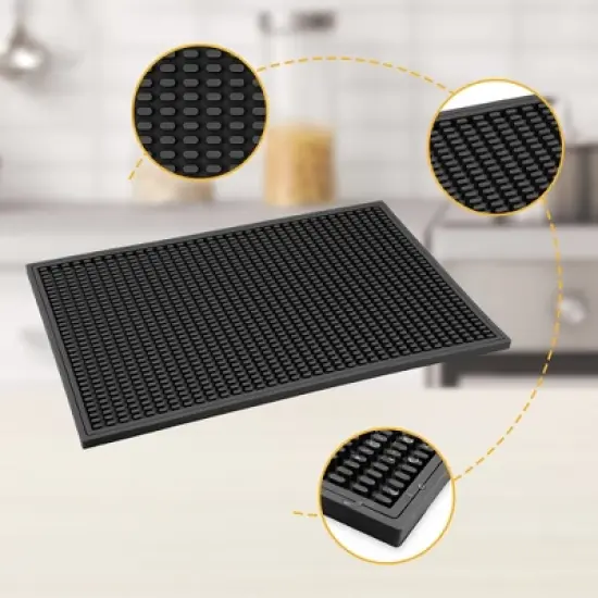 REGALWOVEN Waterproof & Durable Concave Convex Design Silicone Dish Drying Mat for Kitchen Counter image {3}