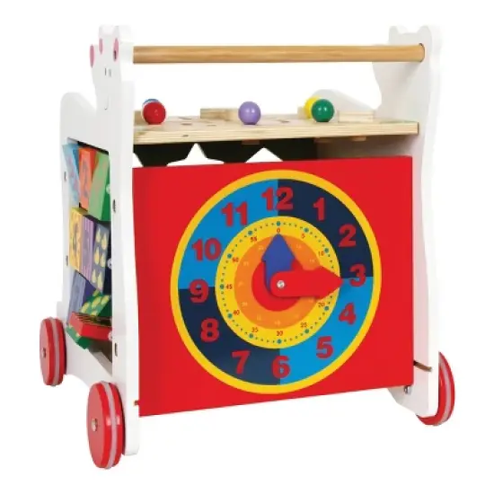 Small Foot Wooden Bear Baby Walker and Activity Center image {2}