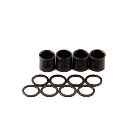 Magneto Ceramic Bearings (8 Pack), ABEC 9 High Speed Skateboard Bearings with Washers, Spacers and a Glassy's Sticker (Black) image {4}