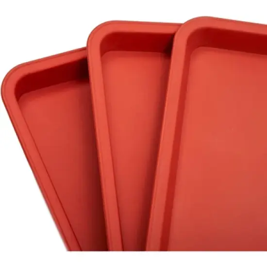 Juvale 8 Pack Plastic Plant Drip Trays for Pots, Rectangular Saucer Pans for Planters and Water Drainage, Indoors, Outdoors, Terracotta Red, 6.5x12 in image {7}