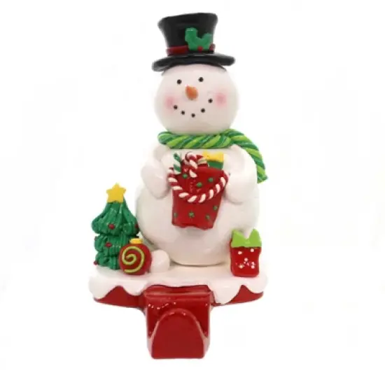 Christmas 6.5 Inch Claydough Stocking Holder Stocking Holder , Presents Holiday Candy Canes (1PC) image {3}