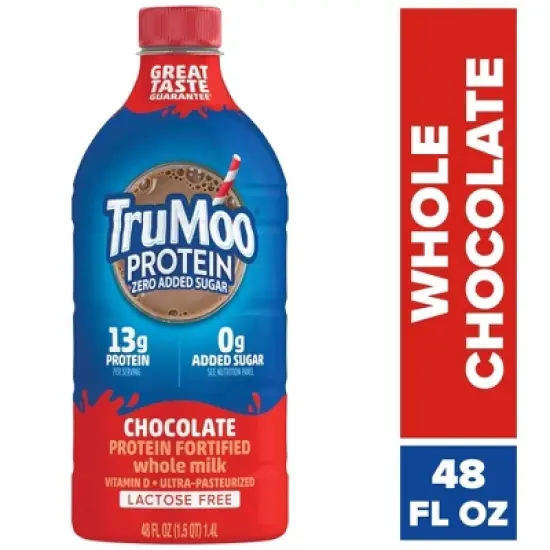 TruMoo Zero Sugar Whole Chocolate Milk - 48 fl oz image {3}