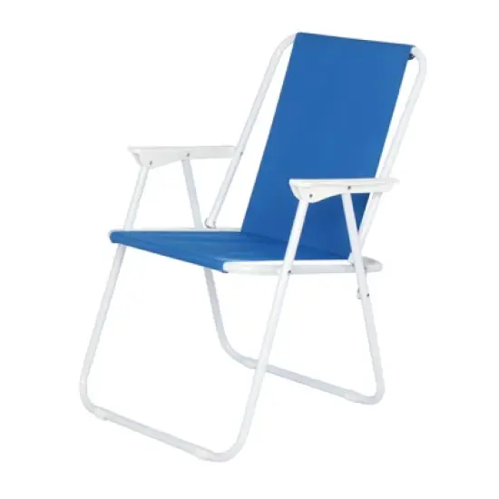 DOMETOUR Oxford Cloth Iron Outdoor Beach Chair Blue image {13}