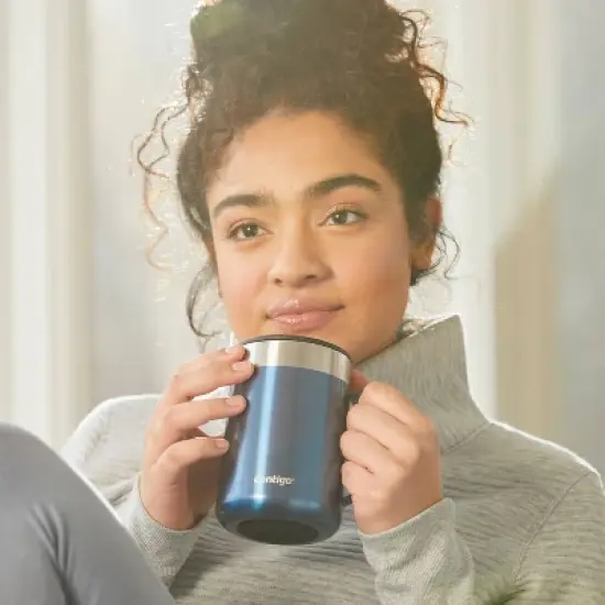 Contigo 14oz Stainless Steel Vacuum-Insulated Mug with Handle image {9}