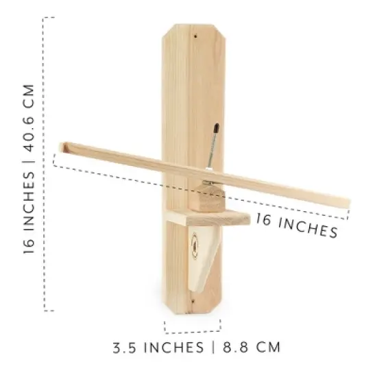 Uncle Dunkels Teeter Totter Squirrel Feeder; Rustic Handmade Squirrel Corn Cob Seesaw image {2}