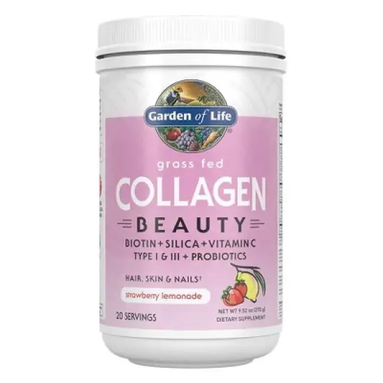 Garden of Life Grass Fed Beauty Collagen Powder - Strawberry Lemonade - 9.52oz image {7}