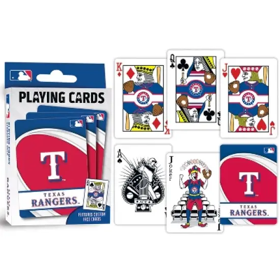MasterPieces Officially Licensed MLB Texas Rangers Playing Cards - 54 Card Deck for Adults image {3}