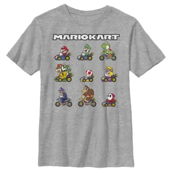 Boy's Nintendo Mario Kart Character Panel T-Shirt image {3}