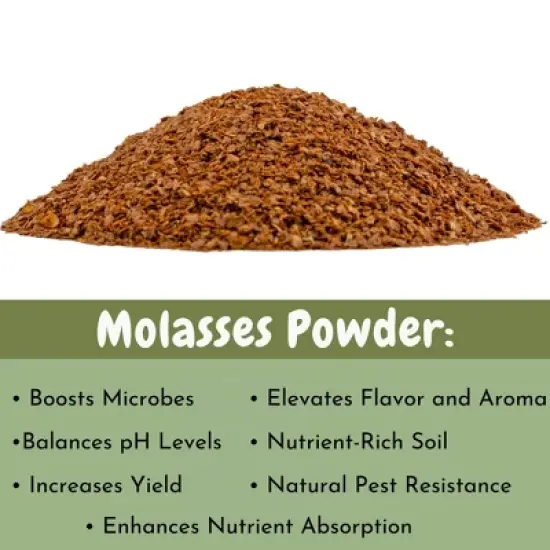 Soil Sunrise Dry Horticultural Molasses Powder, Indoor/Outdoor Gardening Soil Amendment for Plants image {6}