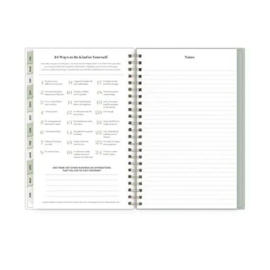 The Everygirl X Day Designer 2024-25 Weekly/Monthly Planner with Notes 8"x5" Wirebound Soft Sage: Adult Stationery July-June image {14}