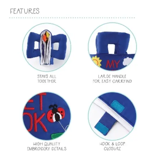 The Peanutshell Soft Cloth Quiet Book for Babies, Learning Activities for Toddlers image {2}