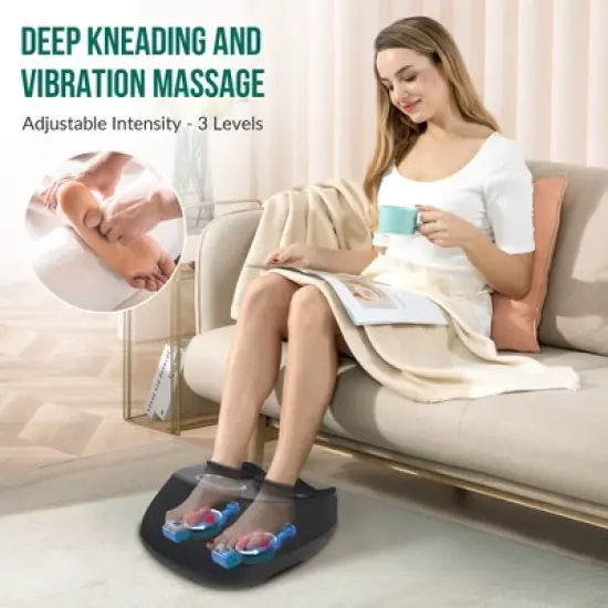 Snailax Shiatsu Foot Massager with Heat, Deep Kneading & Compression Therapy image {1}
