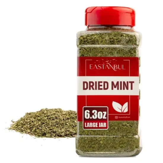 Eastanbul Dried Mint, Dried Mint for Cooking, Natural Peppermint Leaves, 6.3oz image {9}