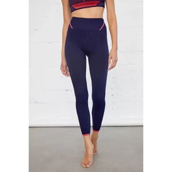 Spruce Fashion Comfortable Biona Color-Blocked High Stretch Performance Moisture-Wicking Leggings image {7}