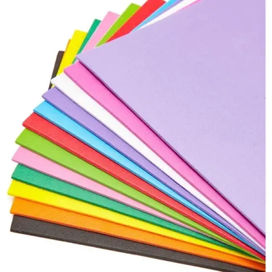 Bright Creations 96 Pack Multicolored 2mm EVA Foam Sheets for Cosplay, Costumes, Arts and Crafts Projects, 4 x 6 In image {6}